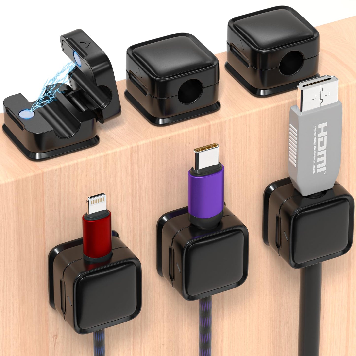 🔌 Tame Tangled Cables Instantly - 49% OFF- ✨ Magnetic Cable Organizers - No More Desk Clutter
