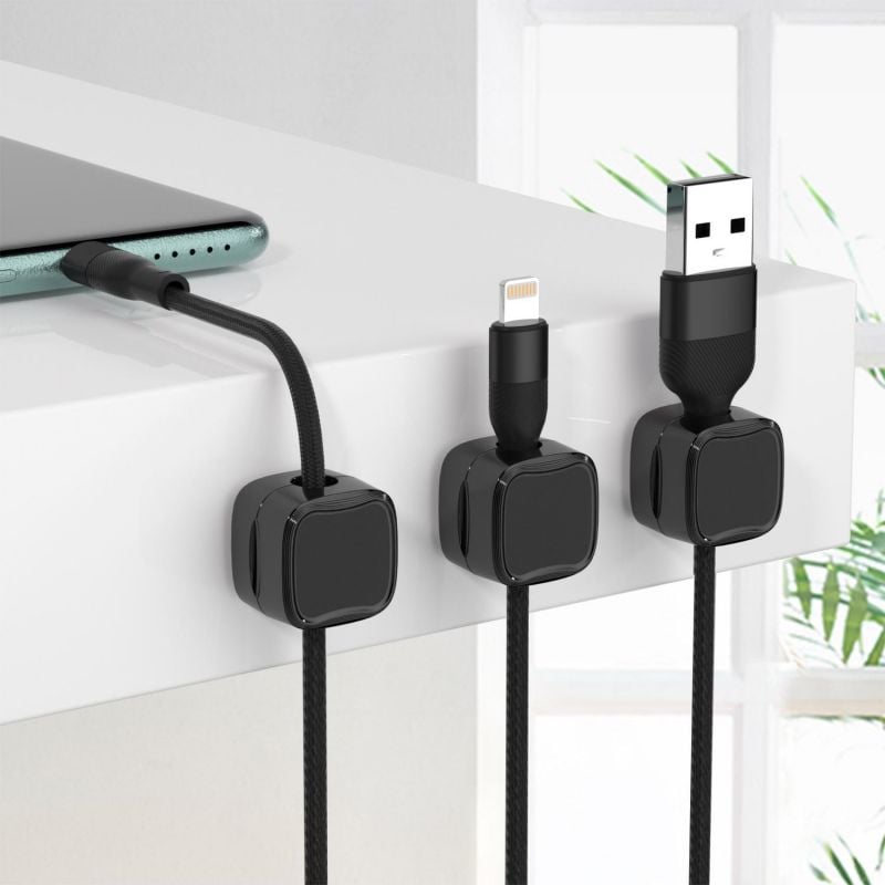 🔌 Tame Tangled Cables Instantly - 49% OFF- ✨ Magnetic Cable Organizers - No More Desk Clutter