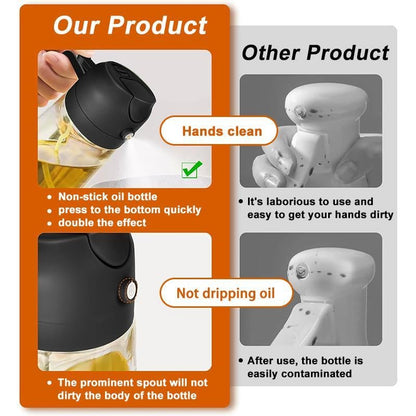 🍳 Revolutionize Your Cooking - 49% OFF - ✨ 2 in 1 Glass Oil Sprayer & Dispenser