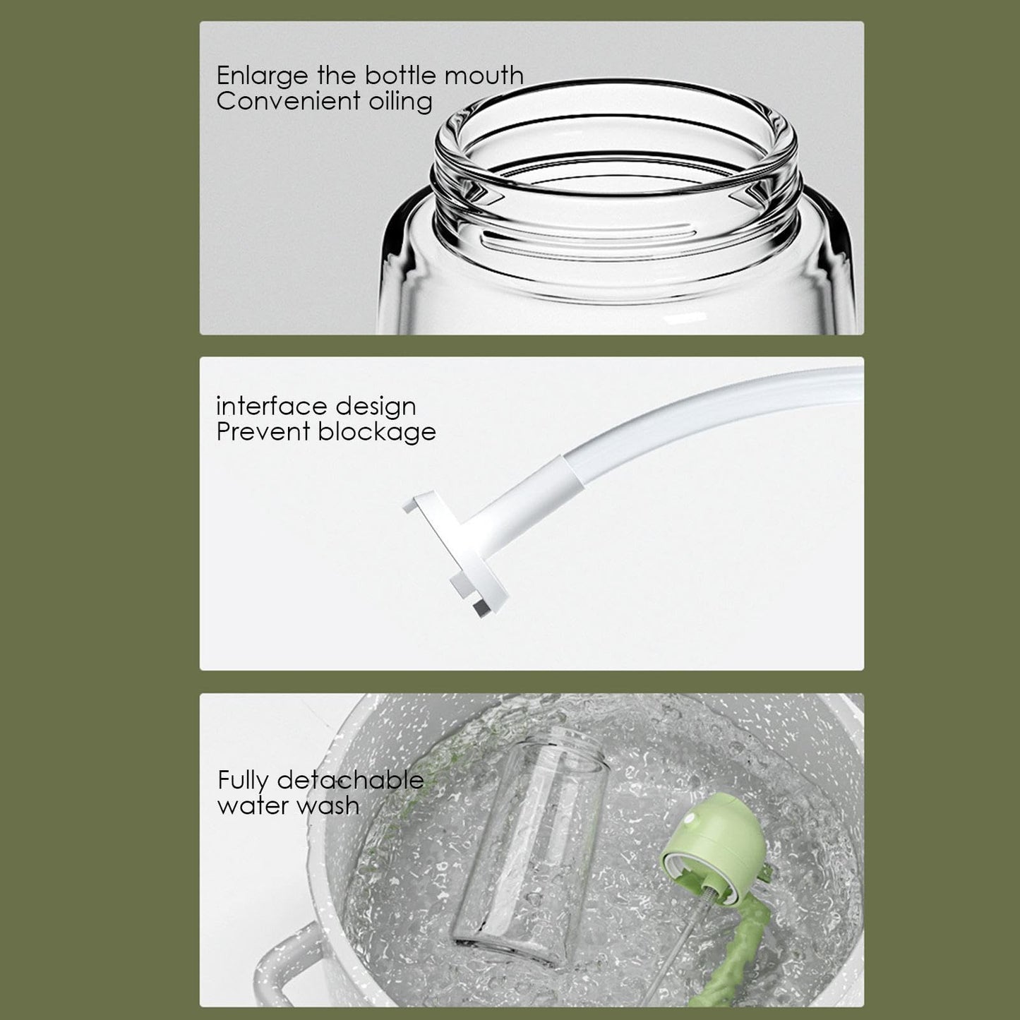 🍳 Revolutionize Your Cooking - 49% OFF - ✨ 2 in 1 Glass Oil Sprayer & Dispenser
