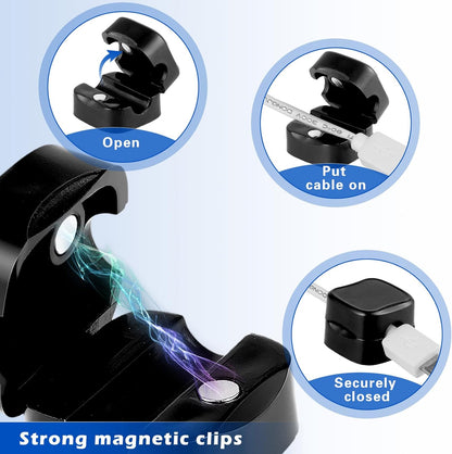 🔌 Tame Tangled Cables Instantly - 49% OFF- ✨ Magnetic Cable Organizers - No More Desk Clutter